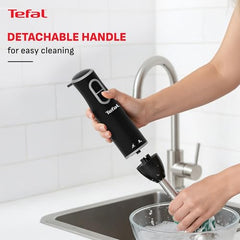 Tefal Easy Chef HB-GB 600W Hand Blender with 600 ml Chopper & Powelix Blades | Fast Blending & Chopping | Ergonomic Grip| Stainless Steel Foot| 2-Year Coverage