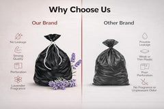 Shalimar Premium Scented Garbage Bags | Medium 19 X 21 Inches | 360 Bags (30 Bags X 12 Rolls) | Lavender Fragrance | Dustbin Bag/Trash Bag | (Black) - Perforated Box for Easy Dispensing