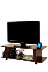 DeckUp Bonton Engineered Wood TV Unit (Dark Wenge, Matte Finish)