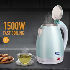KENT Bliss Electric Kettle | 1500W Power & 1.5L Capacity | Cool Touch Exterior Body & SS 304 Inner Body | 5 Minutes Fast Boiling | Overheat & Dry Boiling Protection | LED Light Switch | Auto Shut-OFF