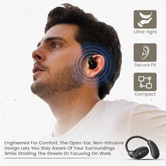 Portronics Harmonics Twins 31 Over Ear OWS Smart Wireless Earbuds with HD Mic, Secure & Flexible Earhook, Touch Control, 24 Hrs Playtime, Music/Gaming Mode, BT 5.4V, Light Weight(Beige)