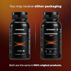 Nutrabay Active Multivitamin for Men with Zinc, Magnesium, Vitamin B,C,A,E – Enhances Energy, Immunity & Better Sleep– 120 Veg Capsules