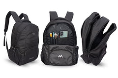 Wildcraft Polyester Stylish 25.6 Liters Multi-Colour 4 Compartment Laptop Backpack (Black)