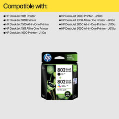 HP 802 Small Black Original Ink Cartridge