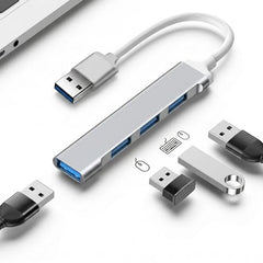 Multifunctional 4 Port USB Hub Docking Station Converter 4 in 1 USB 3.0 Docking Station for iPad Laptop Mobile Hard Drives