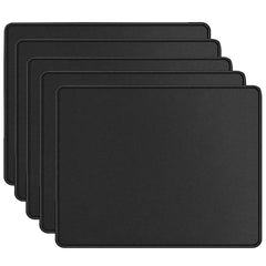 Storite 5 Pack 220x180x2mm Speed Type Gaming Mousepad, Black