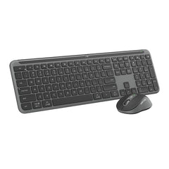 Logitech MK950 Signature Slim Wireless Keyboard and Mouse Combo, Sleek Design, Quiet Typing and Clicking, Switch Across Three Devices, Bluetooth, Multi-OS, Works with Windows and Mac - White