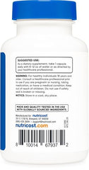 Nutricost L-Theanine 200mg; 120 Capsules - Double Strength