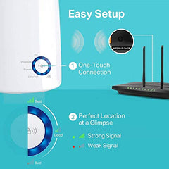TP-Link TL-WA850RE N300 Wireless Range Extender, Broadband/Wi-Fi Extender, Wi-Fi Booster/Hotspot with 1 Ethernet Port, Plug and Play, Built-in Access Point Mode