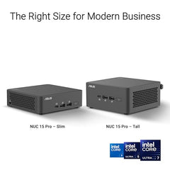 ASUS NUC 15 Pro Barebone Kit | Agent Computer, DIY Mini PC, 3Y Warranty