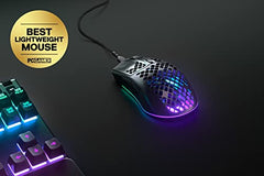 SteelSeries Aerox 3 Wireless Gen 2 - Ultralight 68g Gaming Mouse, 4K Polling, 26K DPI Optical Sensor, 200 Hours Battery Life, IP54, 80 Million Clicks, RGB, Pure PTFE Gliding Feet, Shadow