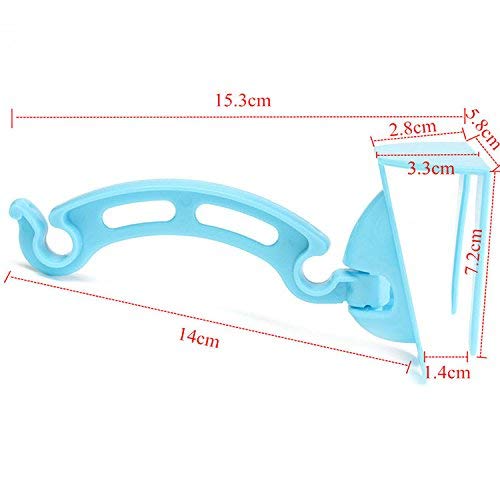SYGA 1Pair Kitchen Door Cabinet Hook Rack Trash Bags Holder Storage Garbage Handbag Rack-Assorted Colour(White & Blue)