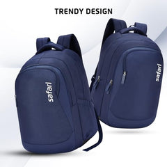 Safari Saga 32L Laptop Backpack Bag for Men and Women, Ideal for Office/School/College Boys and Girls, 2 Compartment Backpack with Front Pocket, Organizer & Bottle Holder, Color Black