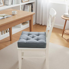 Kuber Industries Chair Pad|Chair Cushion Pad|Chair Cushion for Office Home or Car Sitting|Pack of 2 (Grey)