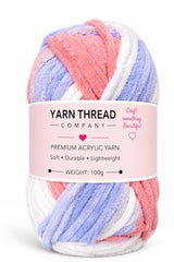 yarn thread company Wool, Plush & Cuddly, Chenille Yarn Supersoft Hand Knitting Wool Ball, (1 Ball/100 Gram Each) Ball Suitable for Craft, Babywear, Baby Blankets, (Parrot Green)