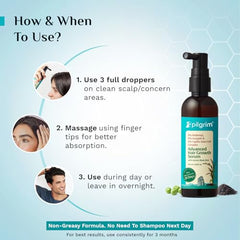 Pilgrim Advanced Hair Growth Serum with 3% Redensyl & 4% AnaGain -100ml | New Hair Growth in 28 Days, Korean Black Rice, Rosemary, Reduce Hair Fall, Hair Regrowth, Increase Hair Density, Thicker Hair