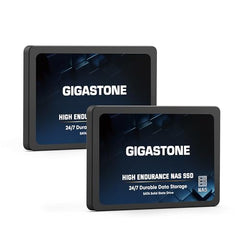 Gigastone 【NAS Certified】 Home Server SSD 1TB (2-Pack) Up to 550MB/s TLC Flash with SLC Caching 24/7 Reliable for Gaming/PC/NAS SSD 3-Year Warranty 2.5" SATA Internal Solid State Drives RAID Disk