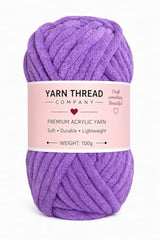 yarn thread company Wool, Plush & Cuddly, Chenille Yarn Supersoft Hand Knitting Wool Ball, (1 Ball/100 Gram Each) Ball Suitable for Craft, Babywear, Baby Blankets, (Parrot Green)