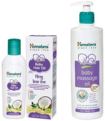 Himalaya Baby Massage Oil 200ml | All-round growth | Strong Bones & Muscles | Ashwagandha, Country Mallow & Aloe Vera | No.1 Dr. Recommended Brand| Vitamin E | 99% NOI | Mineral oil free