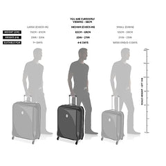 Safari Thorium Neo 8 Wheels Spinner Set of 3 Trolley Bags, Hard Case Polycarbonate, 360° Wheeling Carry on & Check-in Luggage for Men & Women, Suitcase for Travel, Trolley Bags for Travel, Dusk Green