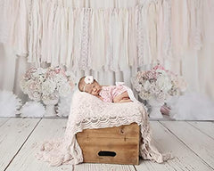 MOMISY Baby Photography Props, Dress & Headband for Kids Parties Anniversaries Photography, White