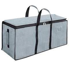 Storite Jumbo Super-Size 81 L Canvas Moisture Proof Heavy Duty Storage Bag | for Toys/Stationery/Blankets/Clothes/Moving Bags MultiPurpose With Strong Reinforced Handles Rectangular Cream (87x26x36 cm)