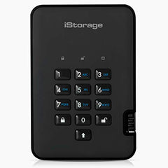 iStorage diskAshur2 256-bit 256GB USB 3.1 secure encrypted solid-state drive - Black IS-DA2-256-SSD-256-B
