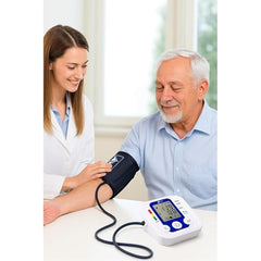 AccuTrustbp Digital BP Monitor Machine for Home – Upper Arm Blood Pressure Checker with Medium Display, Memory Storage & WHO Health Indicator