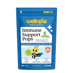 Wellopia Immune Support Pops | Orange & Mixed Berry | Ages 2+ | 15 Pops