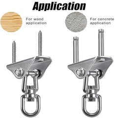 Hodaqe Stainless Steel Ceiling Hanging Hook Kit, 300 kg