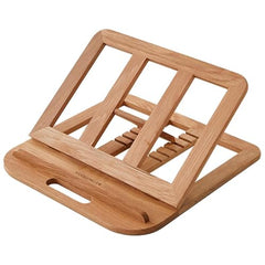 RarestCorp Handmade Wooden Laptop Stand for Desk that is Compatible with iPad, MacBook Pro, Notebook, HP, and Dell Devices and has an Adjustable Height and Foldable Riser 15.6 inches at Most Walnut