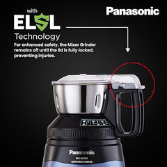 Panasonic Heavy Duty Mixer Grinder For Kitchen MX-AE387 (Lavender) Monster Series Powerful 2000W Motor | 2 Stainless Steel Multipurpose + 1 Juicer Jar | Warranty 2 Years on Product & 5 Years on Motor