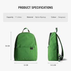 DailyObjects Monkey Shoulder Bag (19L) for Everyday Use| 100% Recycled | Travel/Office Bag | Backpack With Padded Compartment for Upto 14" | Adjustable Straps & Zipper closure - Orange