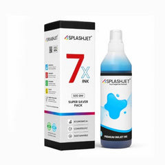 Splashjet 011/012 Compatible Refill Ink for Epson L8180 / L8160 Printer – Compatible Ink Bottle for Epson 011/012 Ink Code (70gm x C/M/Y/BK/PB/GY) Ink Bottle – 502373