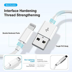 AILKIN Lightning to USB Cable Apple Certified (Mfi) Sync & Charge Cable for iPhone 14/13/12/11 Pro Max/XS MAX/XR/XS/X/8/iPad & iPod, All iPhones, Fast Charging Lightning Cable, (Pack of 1) - White