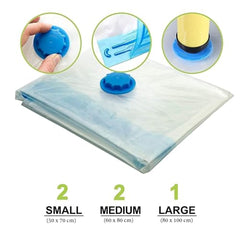 Vacuum Storage Bags, 5 Pack | with Air Pump