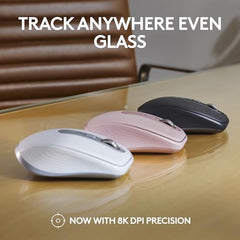 Logitech MX Anywhere 3S Compact Wireless Mouse with Free Adobe Subscription, Fast Scrolling, 8K DPI Any-Surface Tracking, Quiet Clicks, Programmable Buttons, USB C, Bluetooth - Graphite