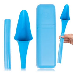 SHEWEE Flexi + Case - Reusable Pee Funnel – A Flexible, Larger Version Of The Original Female Urination Device Since 1999! Quickly, Easily & Discreetly, Wee Standing Up. Comes with Pipe & Case (Black)