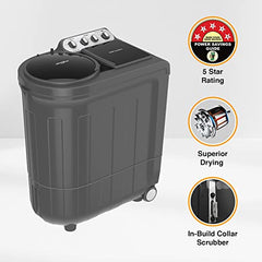 Whirlpool 9 kg 5 Star Semi-Automatic Top Loading Washing Machine (MAGIC CLEAN 9.0 GREY DAZZLE,2x Drying Power)