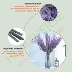 HOMEVERSE Artificial Faux Eucalyptus Stems, Green, 24pcs | Fake Leaves, For Wedding Bouquet Centerpiece, For Table Decoration, Vase Not Included