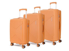 KAMILIANT by American Tourister Savvy|Trolley Bag Set of 3 (55+70+80 cms) for Travel| Hard Case Polypropylene (PP) Suitcase|360° 8-Wheel Spinner Luggage Trolley|Combination Lock|Sea Blue