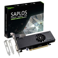 SAPLOS Radeon RX 550 pci_e_x8 Graphics Cards, 4GB, GDDR5, 128-Bit, VGA/DVI-D/HDMI, Video Cards for PC Gaming, Desktop Computer GPU, for Mini ITX, Low Profile