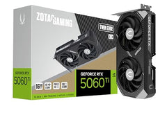 ZOTAC Gaming GeForce RTX 5060 Twin Edge 8GB Graphics Card - Black | 8 GB | DLSS4 | GDDR7 | PCIE 5.0 | SFF Ready | 3840 CUDA Cores | ZT-B50600E-10M | Only Graphics Card with 5 Year Warranty