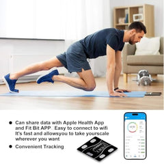 AccuTrust Digital Smart Weighing Scale with Bluetooth App, Body Fat Analyzer Weight Machine, BMI Monitor, Body Composition Scale, 180kg Capacity, High Precision Sensors