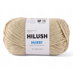 HILUSH Hobby,Wool Yarn dk Acrylic Hand Knitting Yarn Ball (100g/1 Ball),Suitable for Craft amigurumi Shade 001 (Sky Blue)