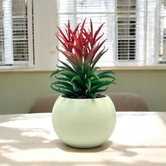 SKYGREEN Luxury Artificial Green Bonsai Tree with Stylish Decorative Pot for Modern Home, Office Desk & Shelf Decor | (BN-104)