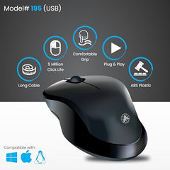 ProDot ProSeries Wired Keyboard Mouse Set I Plug & Play I High Resolution 1000 DPI I 10M Keystrokes I Spill Resistant I Ergonomic Design I 1.2m Cable I Works with Windows, iOS, Linux I 1 Year Warranty