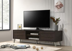 DeckUp Soneva Engineered Wood TV Unit (Wotan Oak & White, Matte Finish)