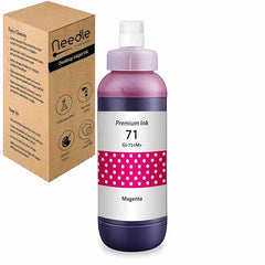 Needle GI 71 Compatible Refill Ink | Made in India | (CMYK 4x1 KG with EazyFill Cap) for Canon Pixma G1020 G2020 G3020 G2060 G3060 G1737 G2770 G3770 G4770 G1730 G2730 G3730 Printers