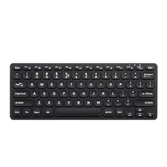Perixx PERIBOARD-732B Wireless Backlit Mini Keyboard - X Type Scissor Keys - White Backlit - US English,Black,11950